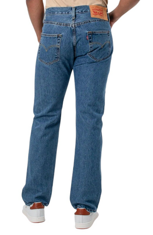 Levis Jeans 501 Straight Leg Medium Stonewash