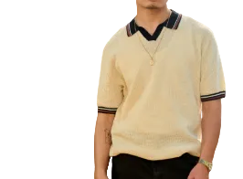 Jonathan D Golfer Knitted Natura Cream
