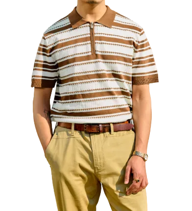 Jonathan D Golfer Knitted Brown