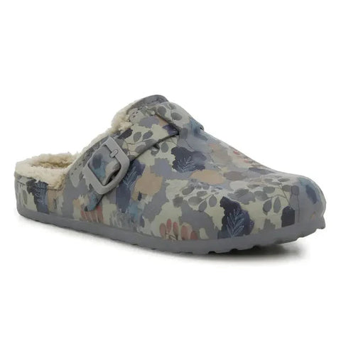 Hush Puppie Ladies Sandal Soft Desi Fur Multi Grey