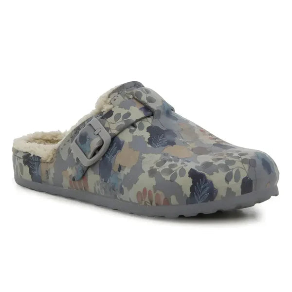 Hush Puppie Ladies Sandal Soft Desi Fur Multi Grey