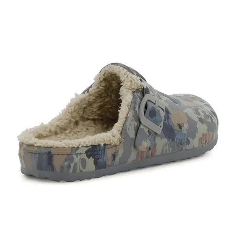 Hush Puppie Ladies Sandal Soft Desi Fur Multi Grey
