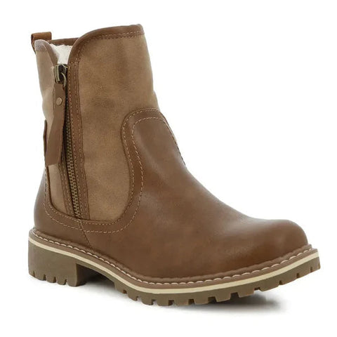 Hush Puppie Ladies Boot Soft Karinda Lt Brown
