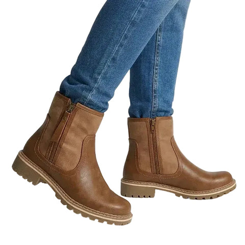 Hush Puppie Ladies Boot Soft Karinda Lt Brown