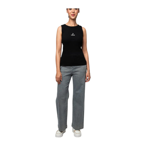 Polo T-Shirt Ladies Sleeveless Thandiwe Tank Black