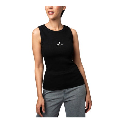 Polo T-Shirt Ladies Sleeveless Thandiwe Tank Black