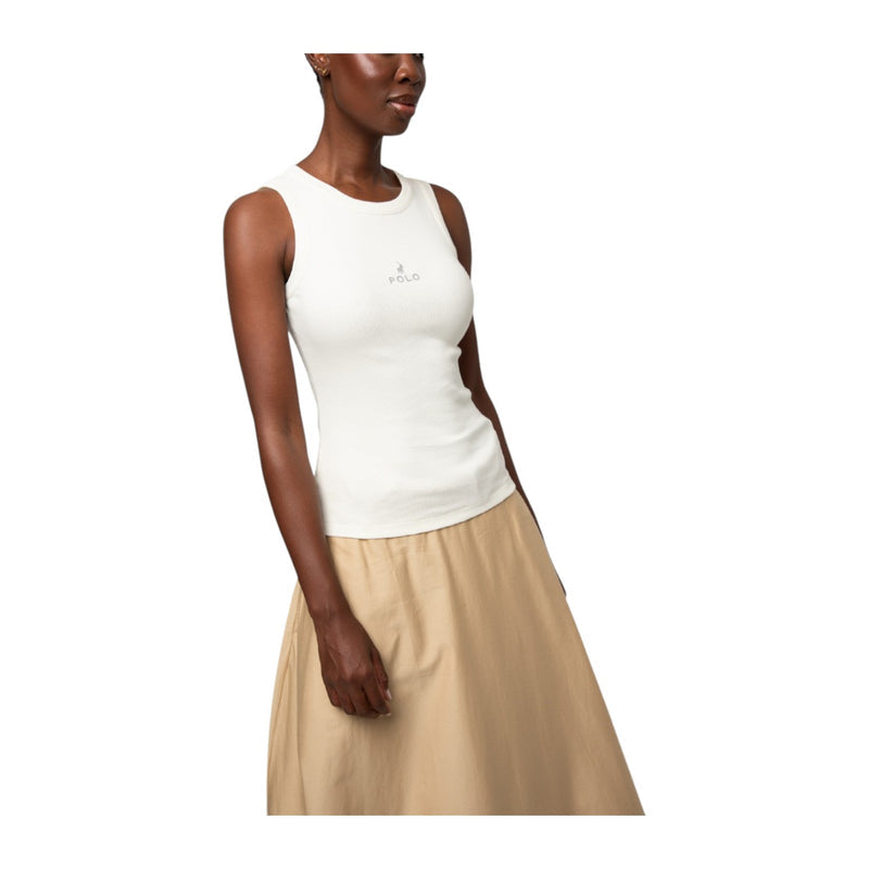 Polo T-Shirt Ladies Sleeveless Thandiwe Tank Off White