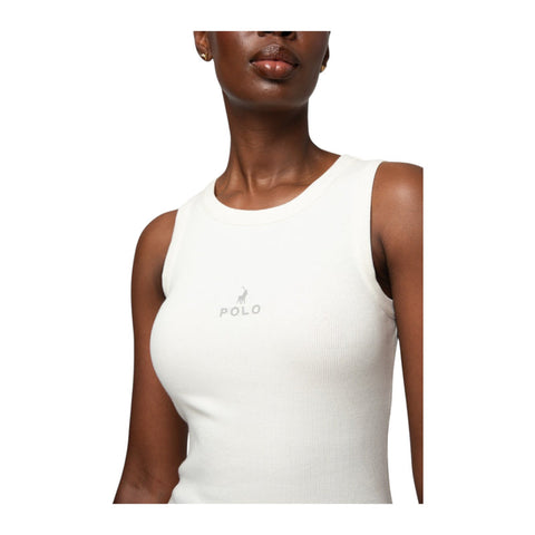 Polo T-Shirt Ladies Sleeveless Thandiwe Tank Off White