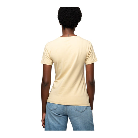 Polo T-Shirt Ladies Ash Logo Stone