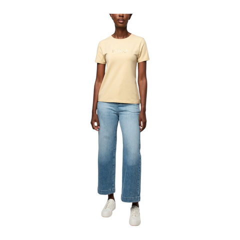 Polo T-Shirt Ladies Ash Logo Stone