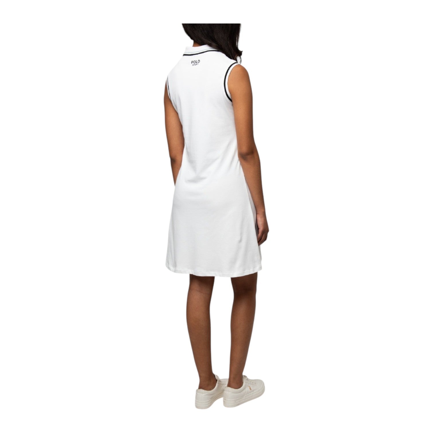 Polo Women’s Morgan Sleeveless Sport Dress – White Tennis & Lifestyle Dress