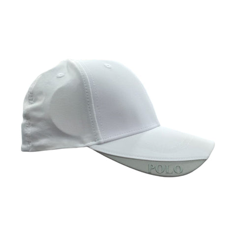 Polo 6 Panel Metal Pony Fitted Peak Cap White – Sports & Lifestyle Cap