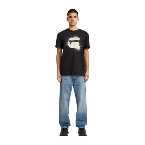 G-Star RAW Spray G Logo T-Shirt in Black – Premium Men’s Graphic Tee
