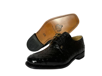 Bishop Ostrich Lace Up Formal Shoe 10999 Black