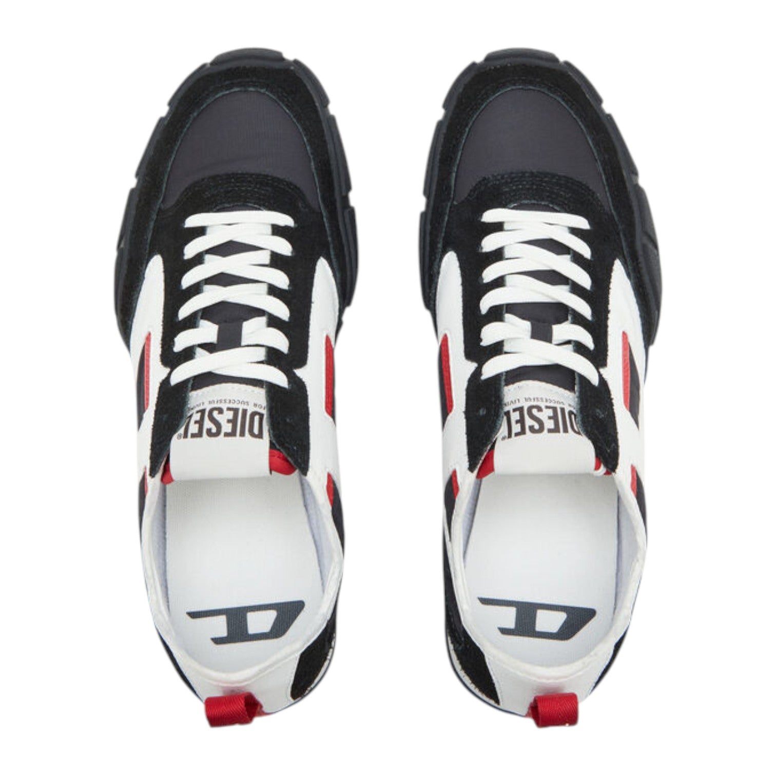 Diesel S-Pagodha Low Ripstop Sneaker - Black/Red/White
