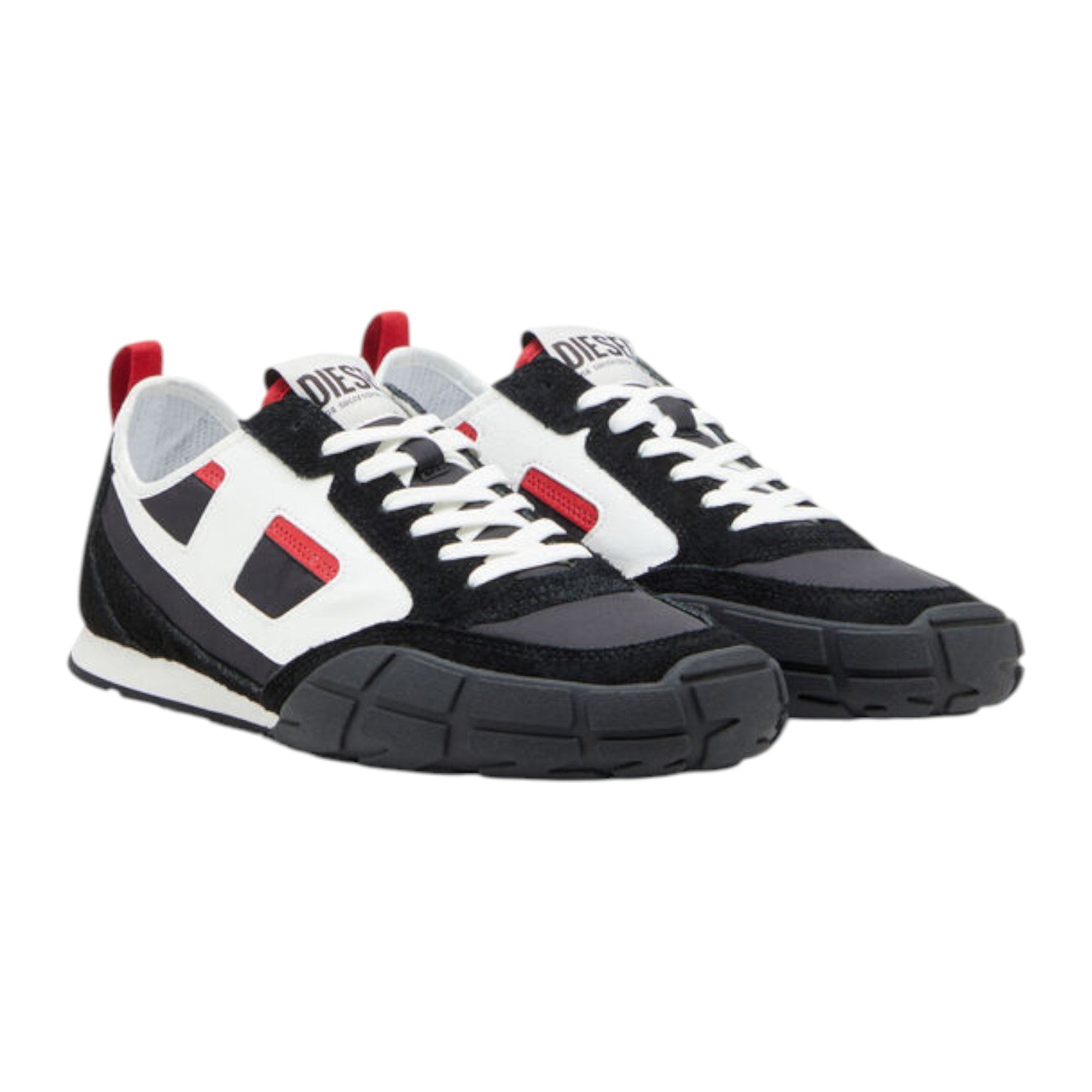 Diesel S-Pagodha Low Ripstop Sneaker - Black/Red/White