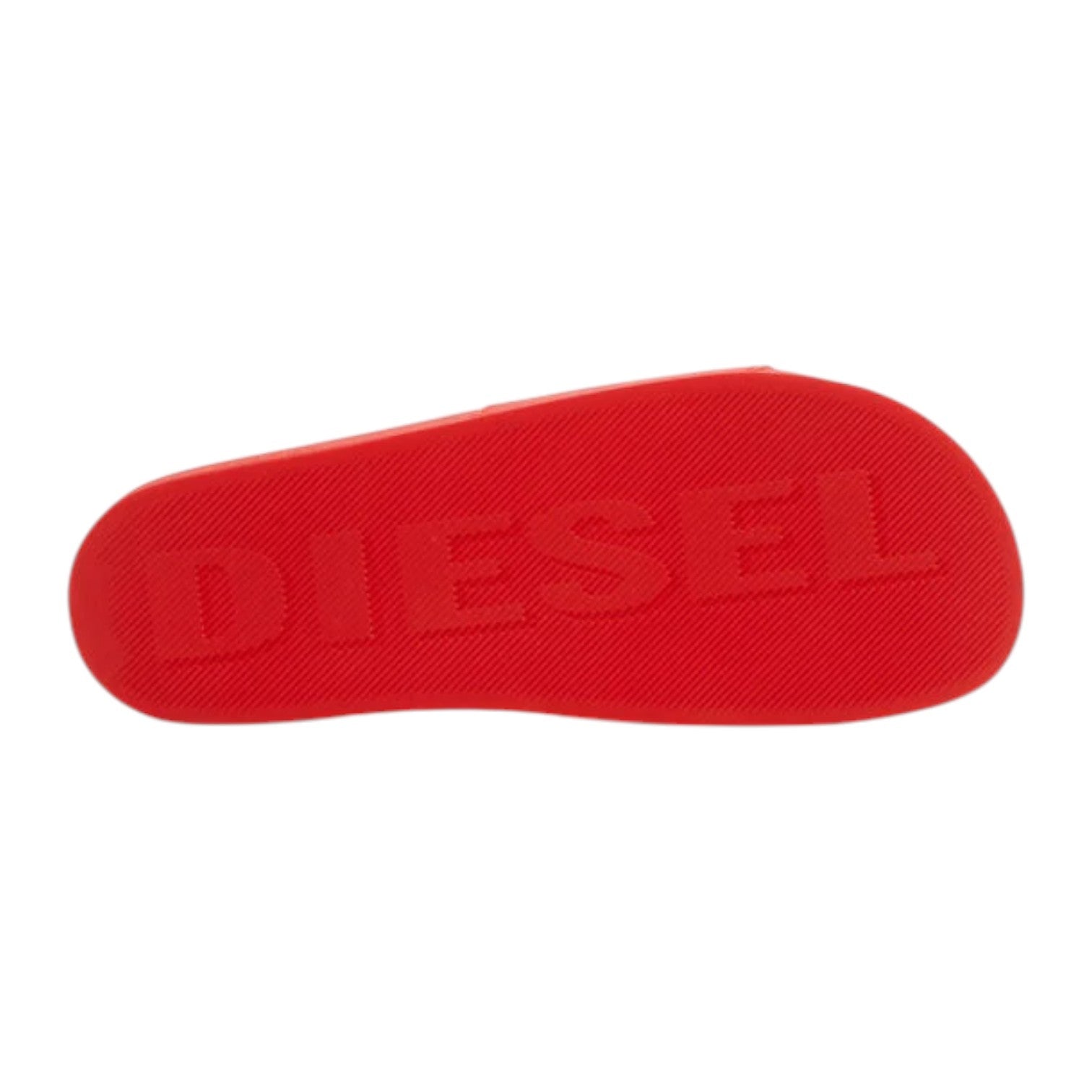Diesel SA-Swim-Rubber Pool Slides Logo - High Risk Red