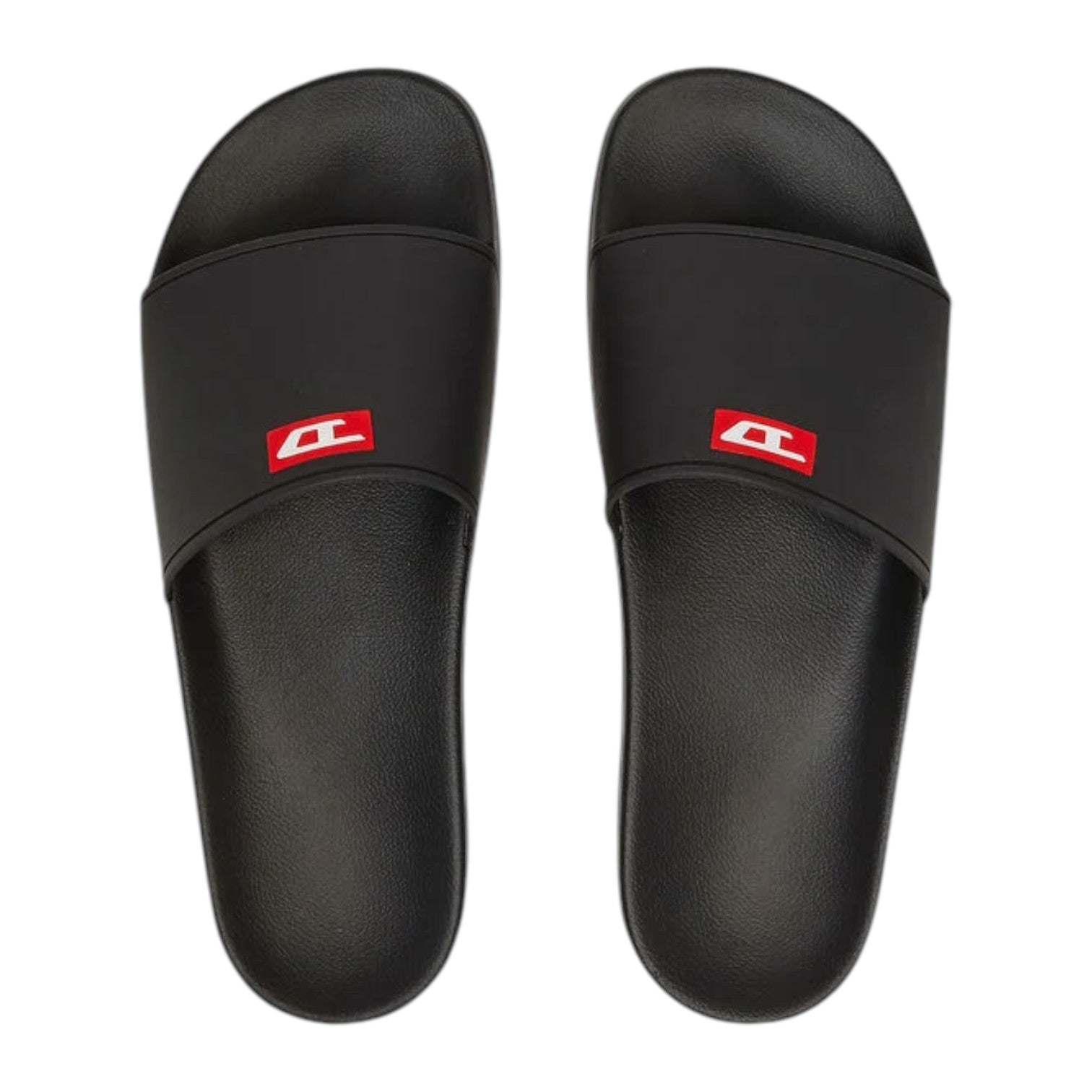 Diesel SA-Swim Pool Slides Logo - Black