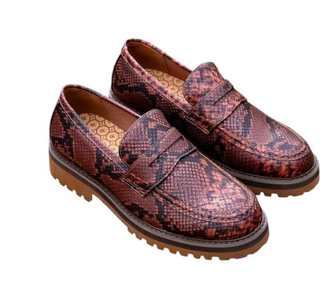Jonathan D Penny Moc Lizard Print - Brown