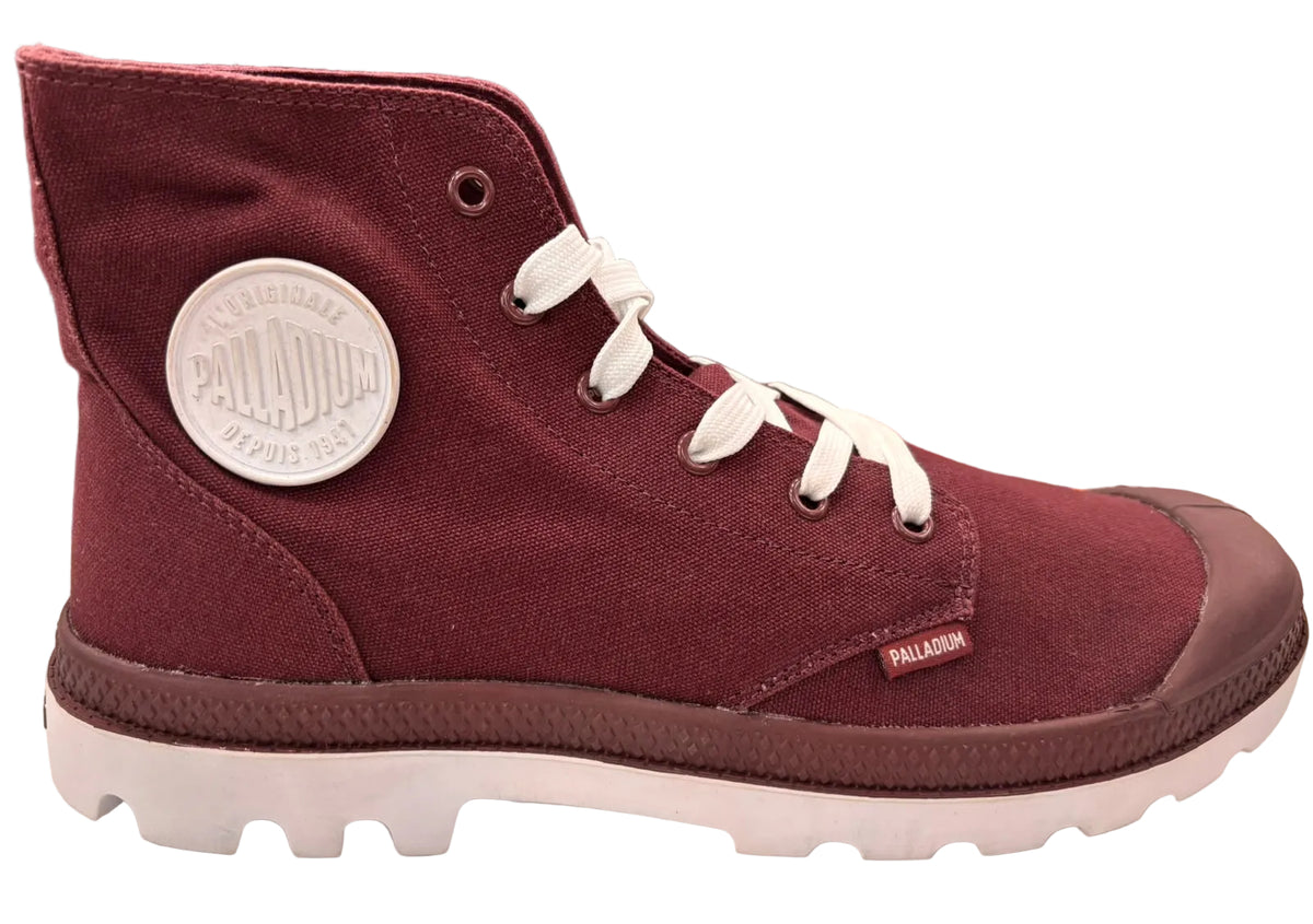 Palladium Pampa Hi Burgandy
