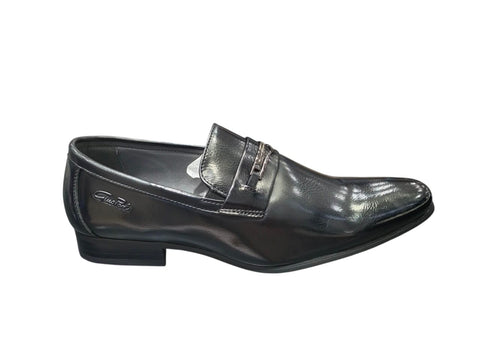 Gino Paoli Mens Formal Ridge Black Shoes