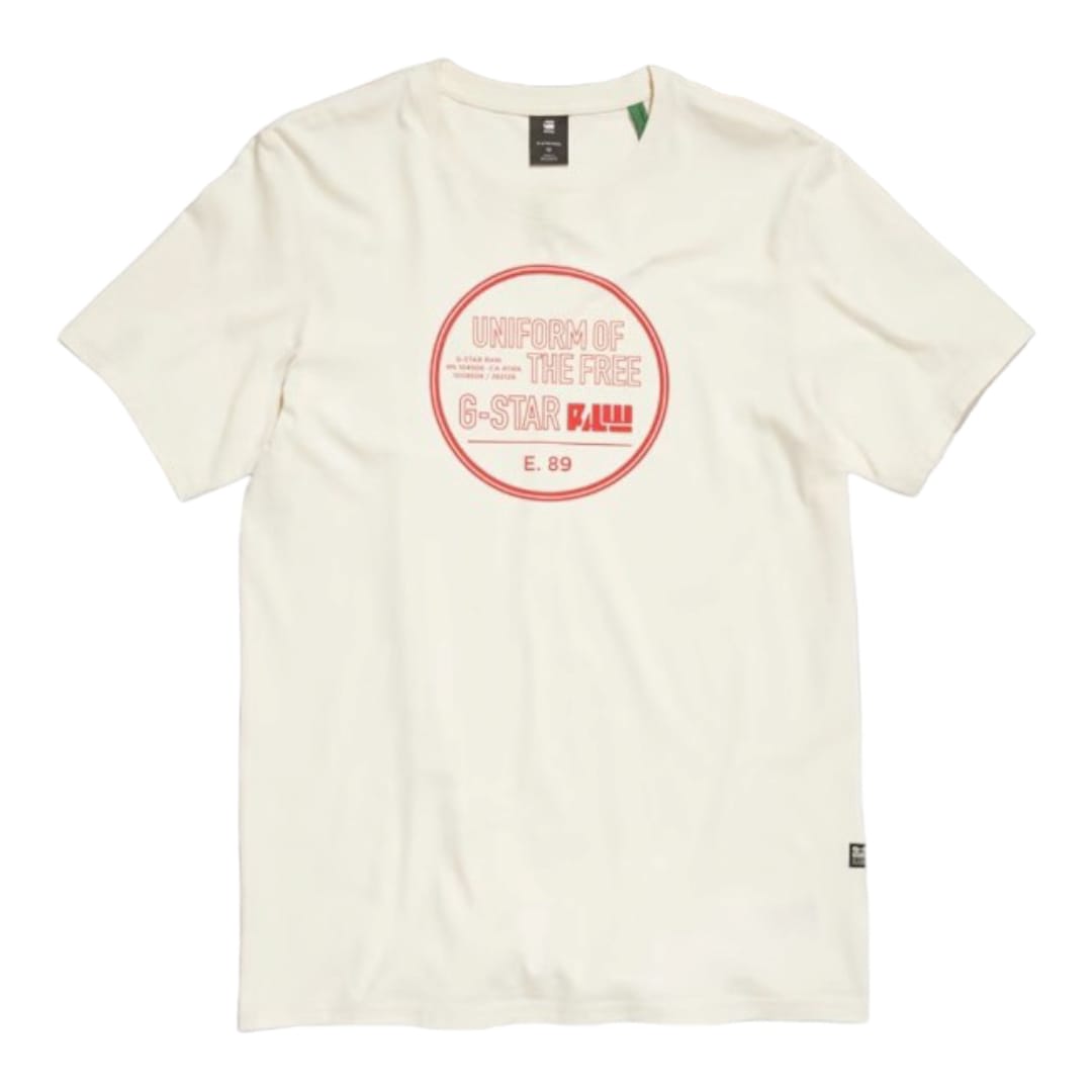 G Star T-Shirt Chest Cream