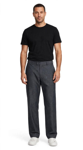 Jonathan D Trouser Formal Nitrate Stripe Black