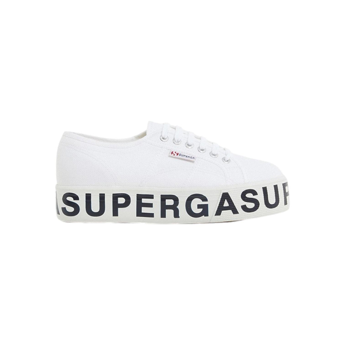 Superga 2790 Platform Lettering White
