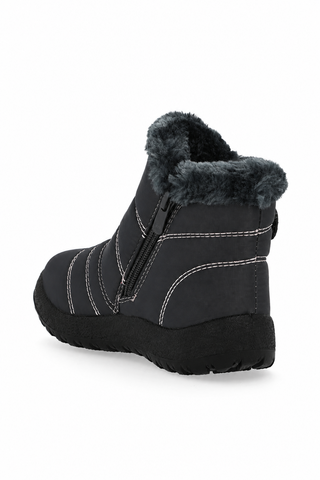 Pierre Cardin Kids Casey Boot Quilted Grey And Pink