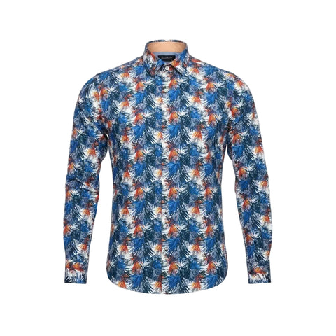 Jonathan D Long-Sleeve Pine Royal Shirt