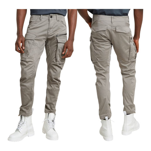 Gstar Cargo Rovic 3D Zip Regualr Tapered Elephant Skin Grey