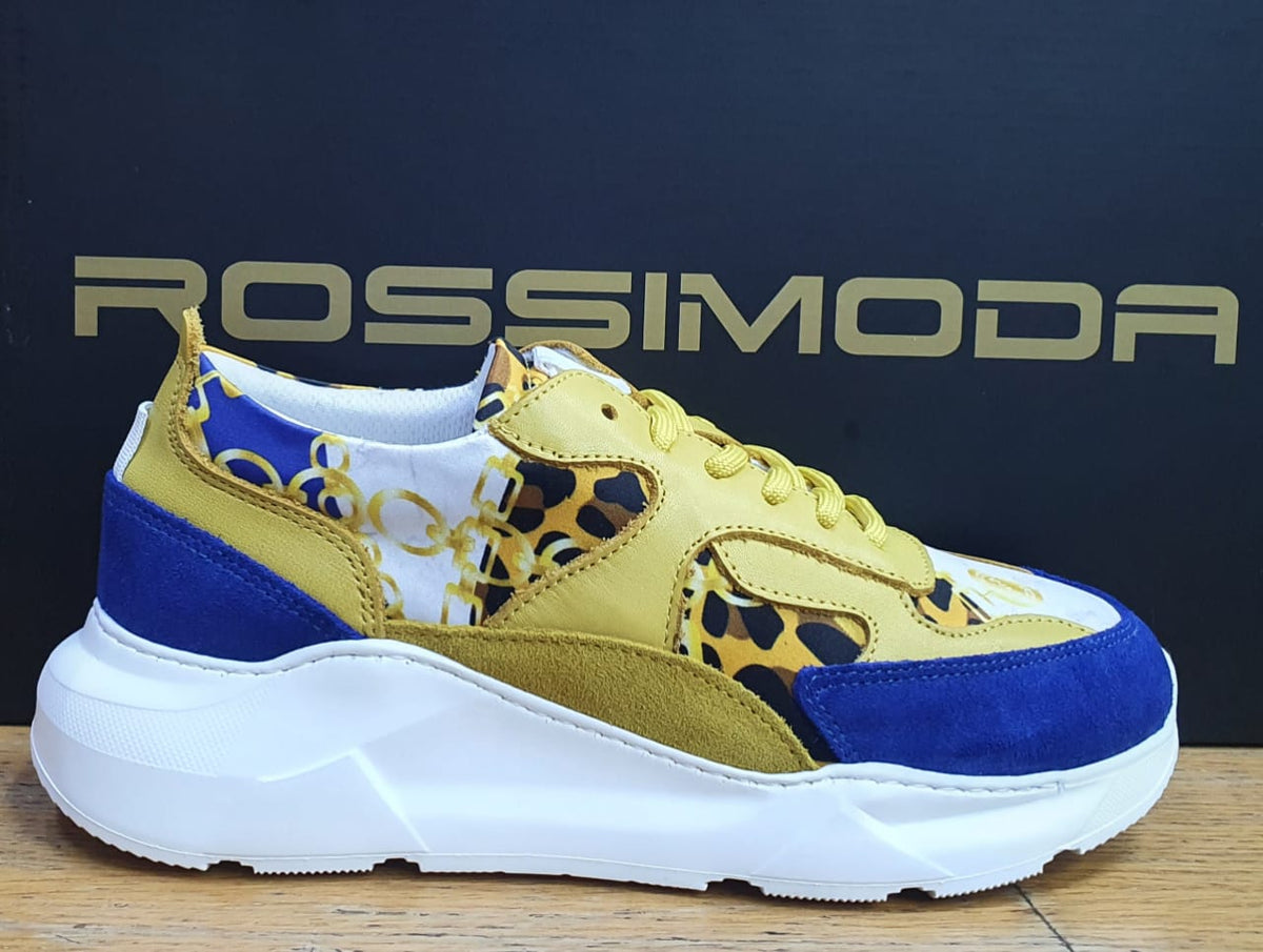 Rossimoda Sneaker Pezzo Leo Yellow/Royal