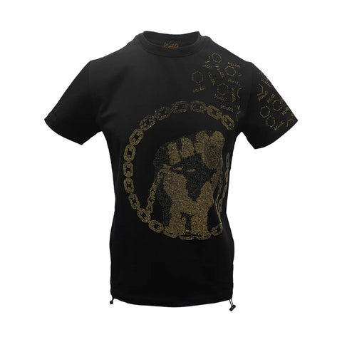 Vialli Crew T-Shirt Lulish Black