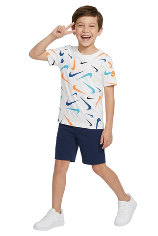 Nike T-Shirt Boys Aop Print White