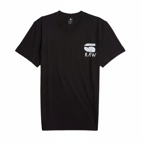 G Star T-Shirt Burger Back Print Black