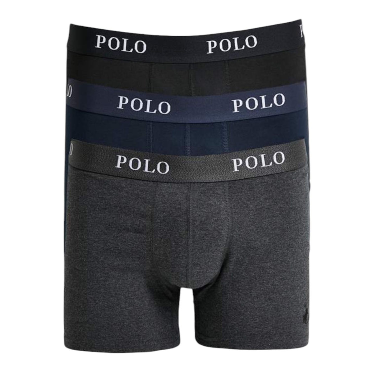 Polo Boxer Briefs Basic Knit 3Pack Multi Navy