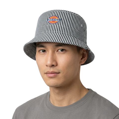 Dickies Bucket Hat Hickory Stripe Navy/White