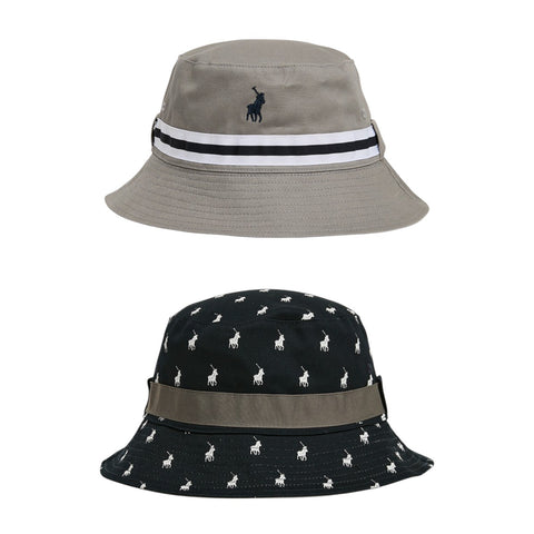 Polo Bucket Reversible Mononogram Grey/Navy/White