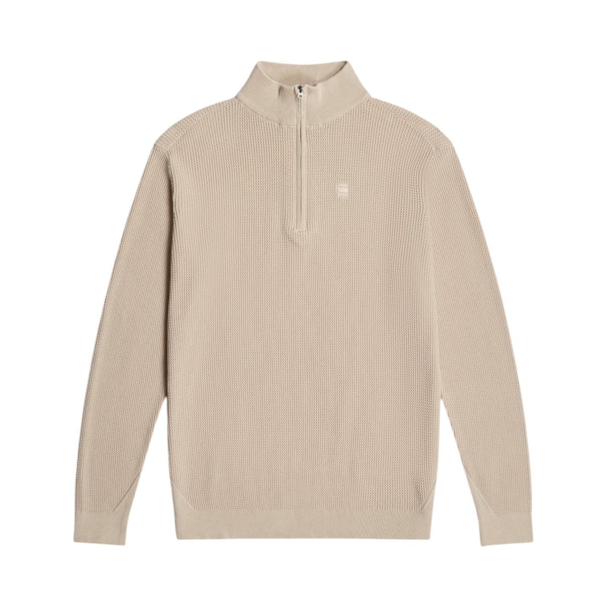 Gstar Knitted Zip Serrated Stone