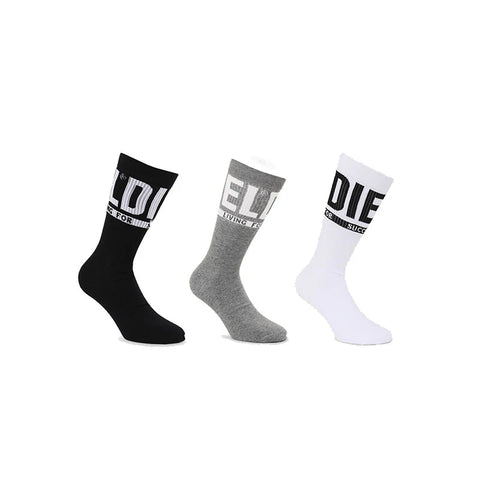 Diesel Socks 3Pack Black/White/Grey
