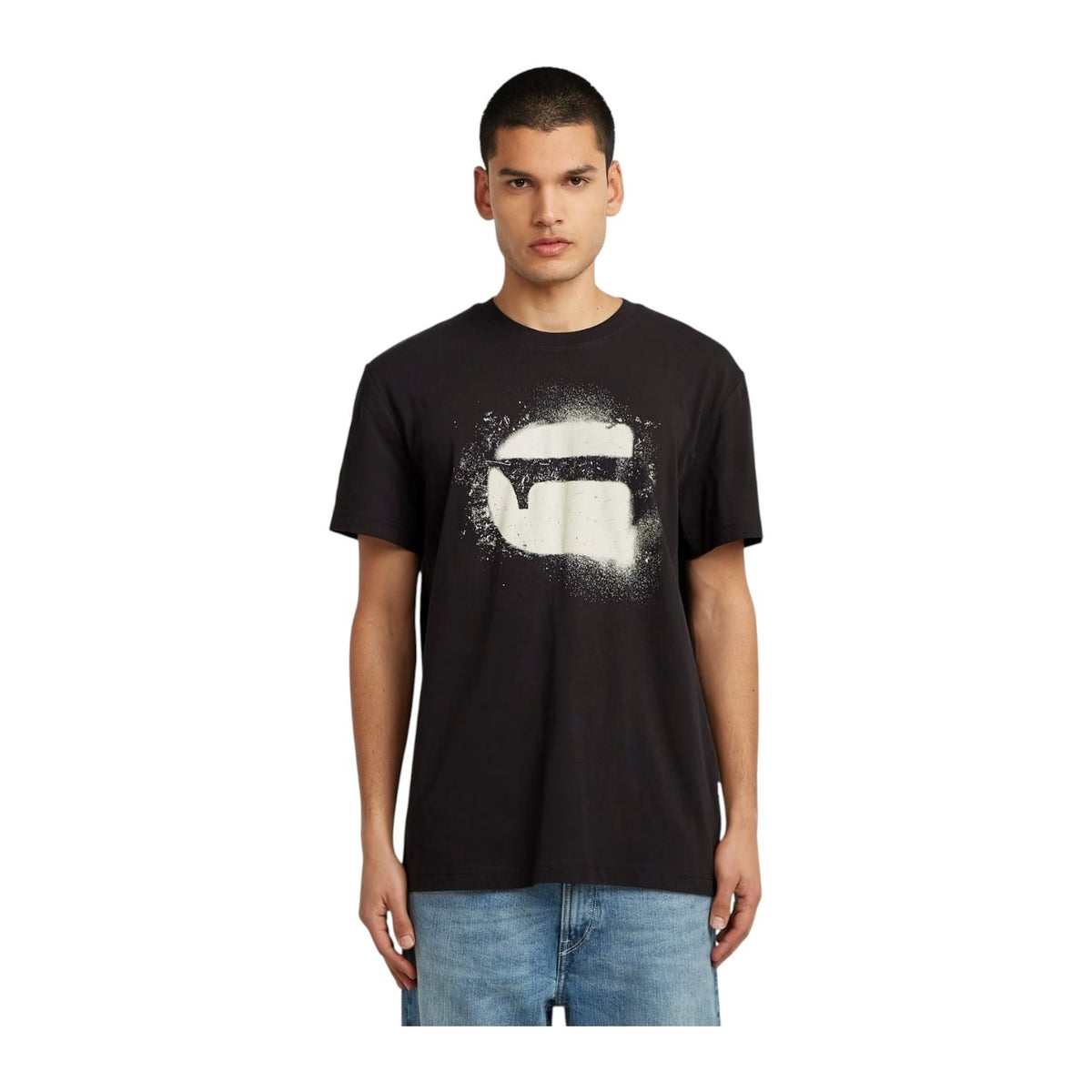 G Star T-Shirt Spray G Logo Black