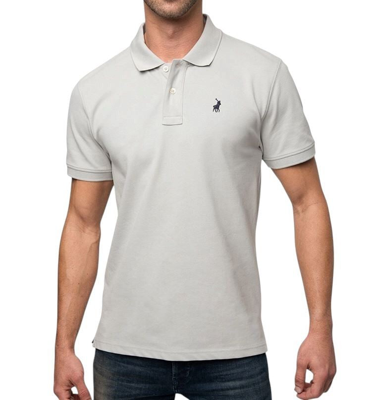 Polo Golfer Essential Pique Light Grey