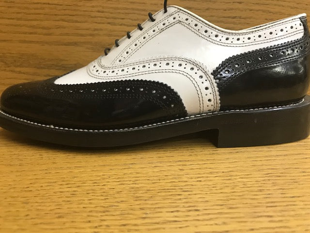 Florsheim Shoes Kenmoor Wingtip Cobbler Black And White