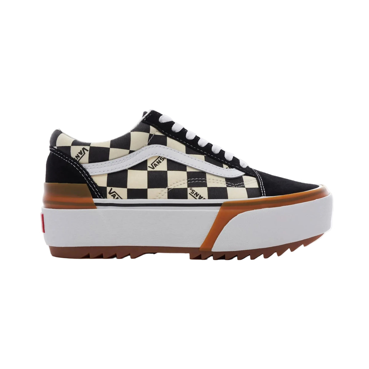 Vans Old Skool Stacked Platform Checkerboard Black/White