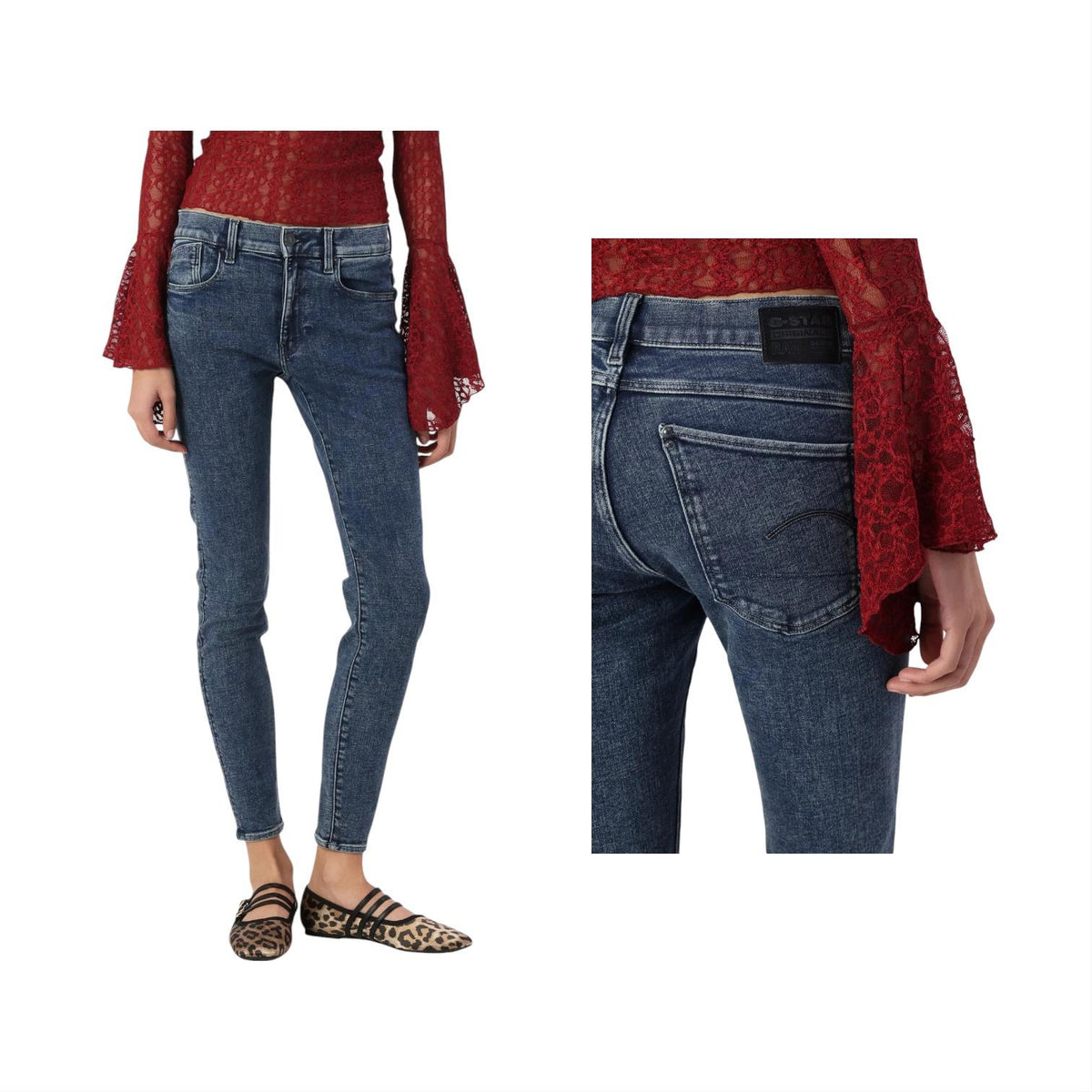 G Star Jeans Ladies Lhana Skinny Denim