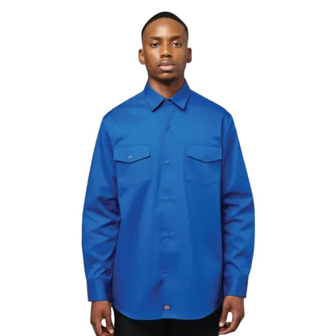 Dickies 847 Long Sleeve Shirt Turkish Blue