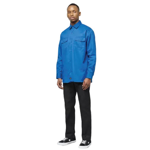 Dickies 847 Long Sleeve Shirt Turkish Blue