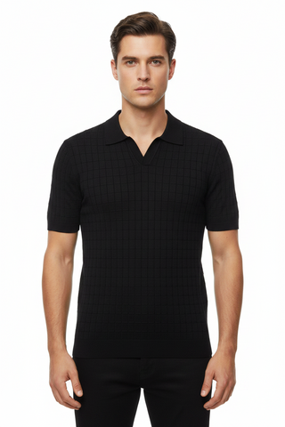 Jonathan D Golfer Knitted Black