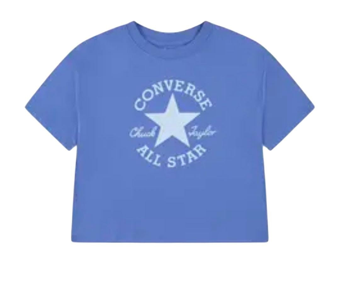 Converse Crop T-Shirt Dissected Sky Blue