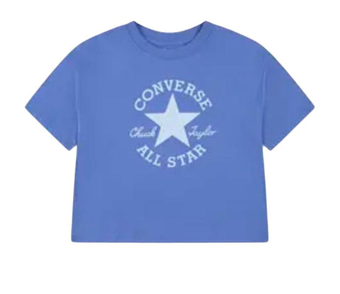 Converse Crop T-Shirt Dissected Sky Blue
